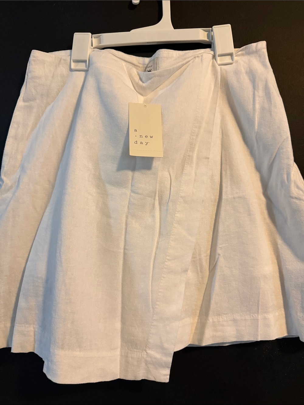 a new day White A-Line Pleated Skort size 10